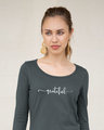 Shop Grateful Scoop Neck Full Sleeve T-Shirt-Front