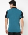 Shop Men's Blue Color Block Polo T-shirt-Full
