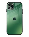 Shop Green Grunge Texture Premium Glass Case for Apple iPhone 11 Pro Max (Shock Proof, Scratch Resistant)-Front