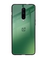 Shop Green Grunge Texture Premium Glass Case for OnePlus 7 Pro (Shock Proof, Scratch Resistant)-Front