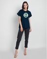 Shop Green Lantern Glow Boyfriend T-Shirt (DCL)(GID)-Full