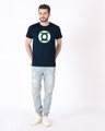 Shop Green Lantern Glow Half Sleeve T-Shirt (DCL)(GID)-Full