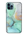 Shop Iphone 12 Pro Green Marble Glass Case-Front