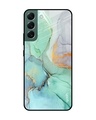 Shop Marble Printed Premium Glass Cover for Samsung Galaxy S22 Plus 5G (Shock Proof, Lightweight)-Front