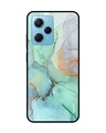 Shop Green Marble Premium Glass Case for Poco X5 Pro 5G (Shock Proof, Scratch Resistant)-Front