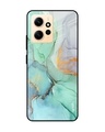 Shop Green Marble Premium Glass Case for Redmi Note 12 (Shock Proof, Scratch Resistant)-Front