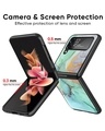 Shop Green Marble Premium Glass Case for Samsung Galaxy Z Flip4 5G (Shock Proof, Scratch Resistant)