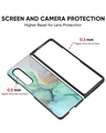 Shop Green Marble Premium Glass Case for Samsung Galaxy Z Fold4 5G (Shock Proof, Scratch Resistant)-Full