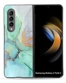 Shop Green Marble Premium Glass Case for Samsung Galaxy Z Fold4 5G (Shock Proof, Scratch Resistant)