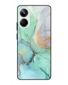 Shop Green Marble Printed Premium Glass case for Realme 10 Pro 5G (Shock Proof,Scratch Resistant)-Front