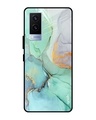 Shop Marble Printed Premium Glass Cover for Vivo V21e (Shock Proof, Lightweight)-Front