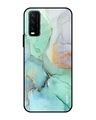Shop Marble Printed Premium Glass Cover for Vivo Y20 (Shock Proof, Lightweight)-Front
