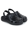 Shop Men's Black Self Designed Clogs