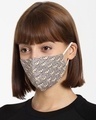 Shop Grey All Over Printed Everyday Mask