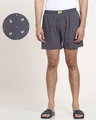 Shop Men's Grey Geometric Printed Boxers-Front