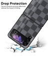 Shop Grey Block Premium Glass Case for Samsung Galaxy Z Flip4 5G (Shock Proof, Scratch Resistant)-Design