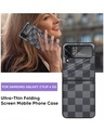 Shop Grey Block Premium Glass Case for Samsung Galaxy Z Flip4 5G (Shock Proof, Scratch Resistant)-Full