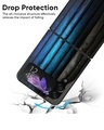 Shop Grey & Blue Wooden Premium Glass Case for Samsung Galaxy Z Flip4 5G (Shock Proof, Scratch Resistant)-Design