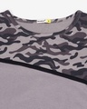 Shop Grey Camo - Frost Grey Full Sleeves Round Neck Colorblock Camo T-Shirt