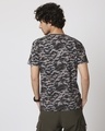 Shop Grey Camo Half Sleeve Camo T-Shirt-Full