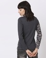 Shop Grey Camo - Iron Gate Full Sleeves Round Neck Colorblock Camo T-Shirt-Full