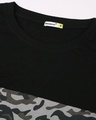 Shop Grey Camo Sleeve Color Block Camo T-Shirt