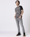 Shop Grey Camo Sleeve Raglan Camo T-Shirt