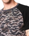 Shop Grey Camo Sleeve Raglan Camo T-Shirt