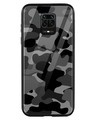 Shop Grey Camouflage Xiaomi Redmi Note 9 Pro Mobile Cover-Front