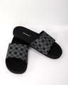 Shop Grey Check Sliders-Front