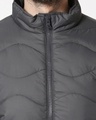 Shop Grey Chill Block Wave Puffer Jacket