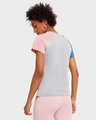 Shop Grey Melange Color Block Raglan T-Shirt-Design