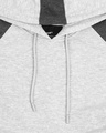 Shop Grey Melange Contrast Sleeve Hoodie Sweatshirt