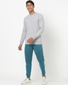 Shop Men's Grey Melange Sweatshirt-Full