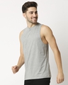 Shop Men's Grey Deep Armhole Oversized Vest-Design