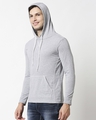 Shop Grey Melange Full Sleeve Hoodie T-Shirt-Design