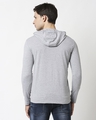 Shop Grey Melange Full Sleeve Hoodie T-Shirt-Full