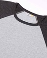 Shop Grey Melange Full Sleeve Raglan T-Shirt