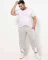 Shop Men's Grey Oversized Plus Size Joggers-Full