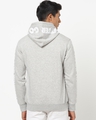 Shop Men's Grey Melange Do It Typography Zipper Hoodie-Design