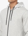 Shop Men's Grey Melange Do It Typography Zipper Hoodie