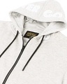 Shop Men's Grey Melange Do It Typography Zipper Hoodie