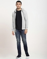 Shop Men's Grey Zipper Hoodies-Full