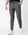 Shop Grey Men's Casual Jogger Pants-Front