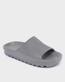 Shop Grey Men's Zig Zag Slider-Front