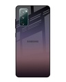 Shop Grey Ombre Premium Glass Case for Samsung Galaxy S20 FE(Shock Proof, Scratch Resistant)-Front