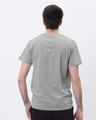 Shop Grey Sky Melange Half Sleeve T-Shirt-Design
