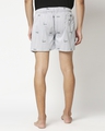 Shop Grey Stripe All Over Print Dolphin Boxer-Full