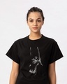 Shop Grill Light Batgirl Boyfriend T-Shirt (BML)-Front