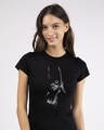 Shop Grill Light Batgirl Half Sleeve T-Shirt (BML)-Front